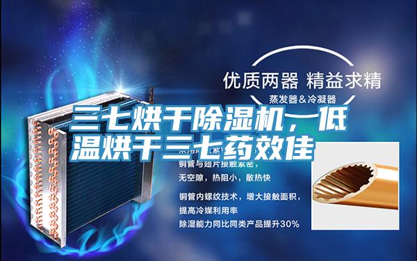 三七烘干除濕機，低溫烘干三七藥效佳