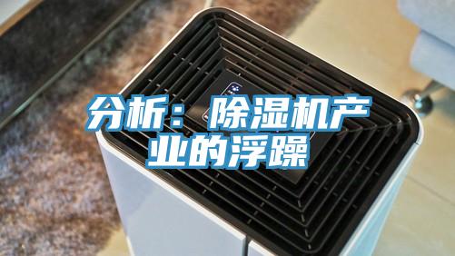 分析:除濕機(jī)產(chǎn)業(yè)的浮躁
