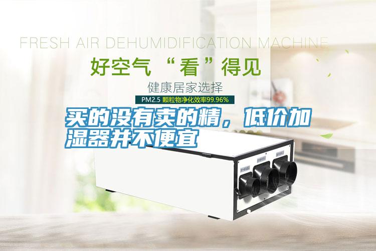 買的沒有賣的精，低價加濕器并不便宜