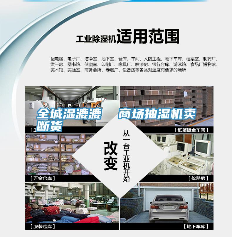 全城濕漉漉 商場抽濕機賣斷貨