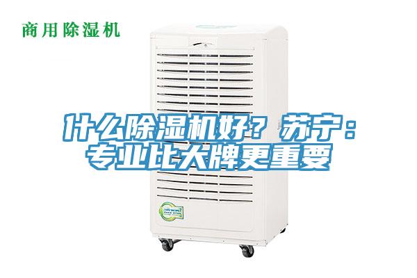 什么除濕機好?蘇寧:專業比大牌更重要