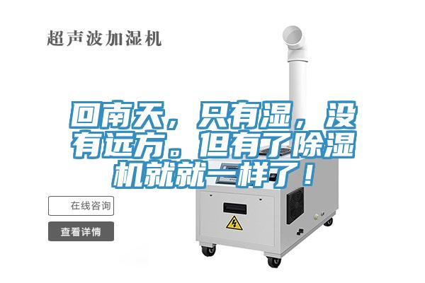 回南天,只有濕,沒(méi)有遠(yuǎn)方。但有了除濕機(jī)就就一樣了!