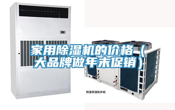 家用除濕機的價格(大品牌做年末促銷)