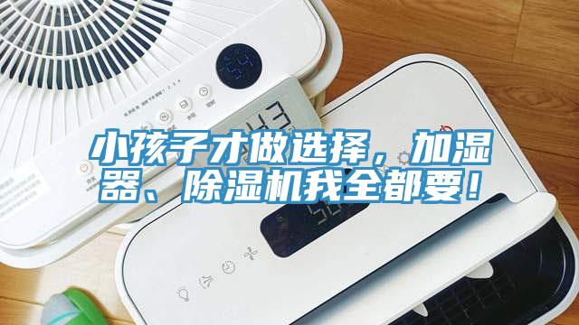 小孩子才做選擇，加濕器、除濕機我全都要！