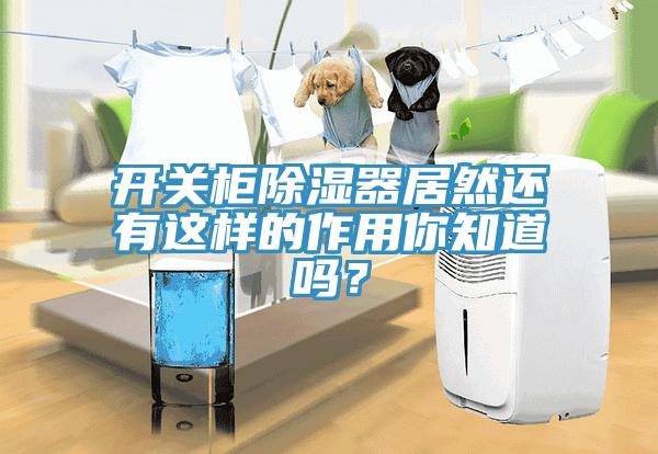 開關柜除濕器居然還有這樣的作用你知道嗎？