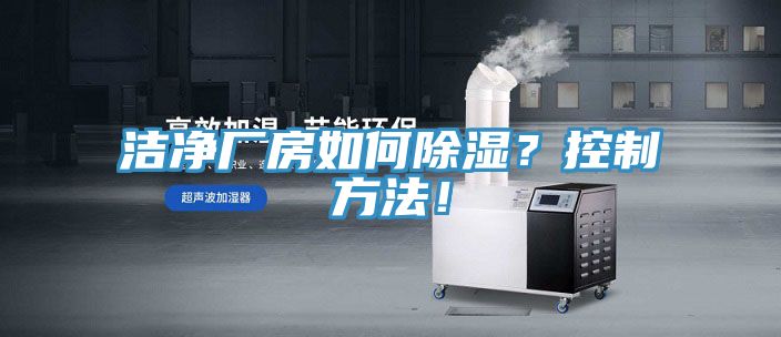 潔凈廠房如何除濕？控制方法！