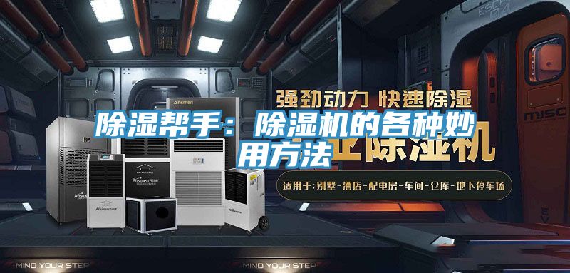除濕幫手:除濕機的各種妙用方法